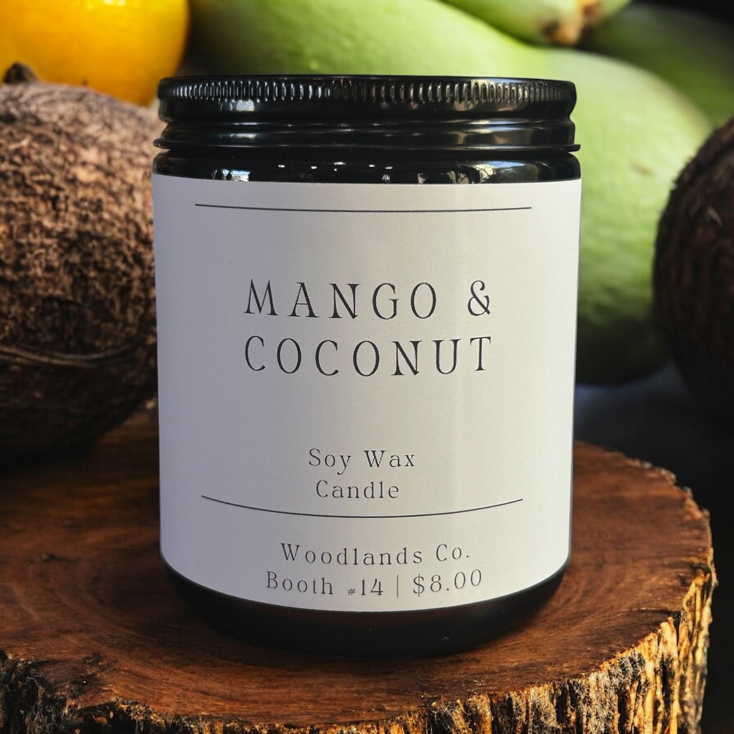 Mango & Coconut Soy Candle